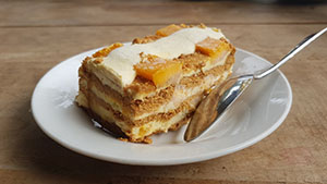 a slice of graham mango float